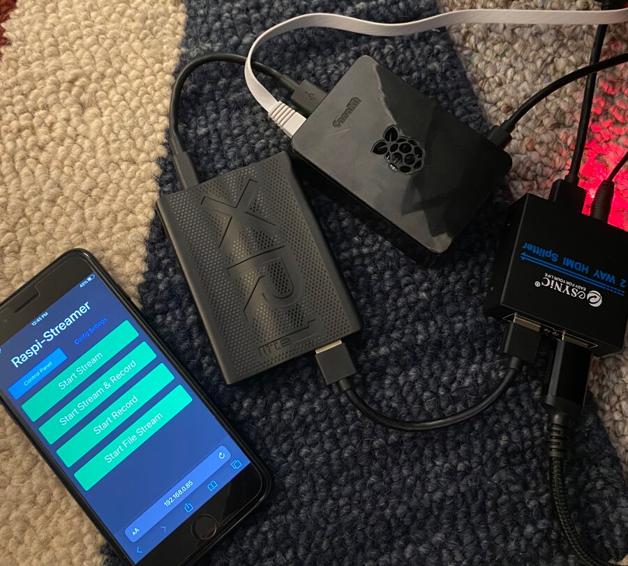 Raspi-Streamer: Raspberry Pi Streaming and Recording Setup